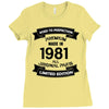 Premium Vintage  1981 Ladies Fitted T-Shirt