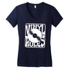 vinyl rules Women's V-Neck T-Shirt