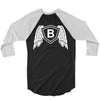 letter b with wings 3/4 Sleeve Shirt