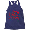 just keep going Racerback Tank