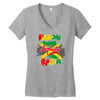 rasta nation, the reggae and dancehall Women's V-Neck T-Shirt