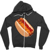 hotdogs on a bun Zipper Hoodie