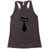 black cat idiot Racerback Tank
