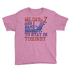 my cat and i stay in tonight Youth Tee