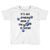 IT'S NOT DRINKING ALONE IF THE DOG IS HOME! Toddler T-shirt