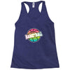 neon basketball Racerback Tank