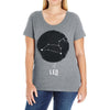 Leo Zodiac Sign Minimal Design Ladies Curvy T-Shirt