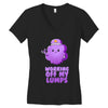 working off my lumps Women's V-Neck T-Shirt