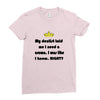 dentist crown Ladies Fitted T-Shirt