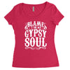 blame it on my gypsy soul Women's Triblend Scoop T-shirt