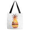 pineapple and beach Tote Bags