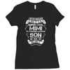 Super Cool Mimi Of A Freaking Awesome Son Ladies Fitted T-Shirt