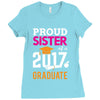 Class of 2017 Proud Sister Graduation Ladies Fitted T-Shirt