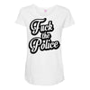 fuck the police Maternity Scoop Neck T-shirt