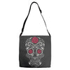 rose sugar skull Adjustable Strap Totes