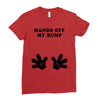 Hands off my Bump Ladies Fitted T-Shirt