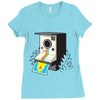 bird booth Ladies Fitted T-Shirt