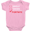 Too Busy Playing Fortnite Baby Bodysuit