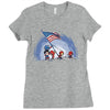 raising the flag Ladies Fitted T-Shirt