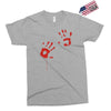 bloody hand print funny zombie kill undead blood horror killer Exclusive T-shirt