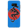 sun dragon with pearl   black red white Samsung Galaxy S8