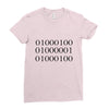 dad in binary code Ladies Fitted T-Shirt