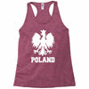 poland polska polish football flag new Racerback Tank
