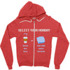 select your monday Zipper Hoodie