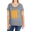 iowa city beer Ladies Curvy T-Shirt