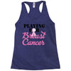 playing for breast cancer Racerback Tank