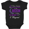 i love someone with pancreatic cancer to the moon &amp; back to infinity Baby Bodysuit