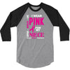 I Wear Pink For My Niece (Breast Cancer Awareness) 3/4 Sleeve Shirt