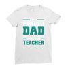 proud dad of a freaking awesome teacher. father's day gift for dad. Ladies Fitted T-Shirt
