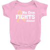 No 0ne Fights Alone Baby Bodysuit