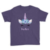 birthday unicorn family series brother Youth Tee