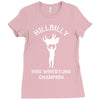 hillbilly hog wrestling champ Ladies Fitted T-Shirt