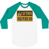 caution skinhead, ideal birthday gift or present 3/4 Sleeve Shirt