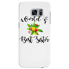 world's best sister with flowers Samsung Galaxy S7 Edge