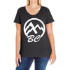 bc mountains british col Ladies Curvy T-Shirt