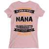 Super Cool Nana Of A Freaking Awesome Granddaughter Ladies Fitted T-Shirt