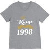 kings are born in 1998 V-Neck Tee