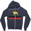 colifornia republic parody pugfornia republic Zipper Hoodie