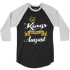 kings are born in august 3/4 Sleeve Shirt