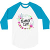 floral baby girl 3/4 Sleeve Shirt