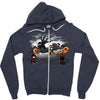 oblivious ninja trick or treat Zipper Hoodie