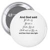 And God Said... Cool Tshirts Pin-back button