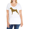leopard pattern Ladies Curvy T-Shirt