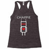 chappie robot movie logo Racerback Tank