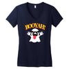 booyah ghost horror Women's V-Neck T-Shirt