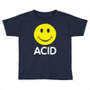 acid house smiley face 90's rave club hardcore party Toddler T-shirt